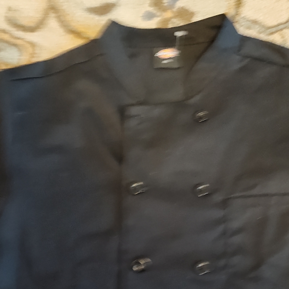 Dickies Black Double-Breasted Chef Coat View 4